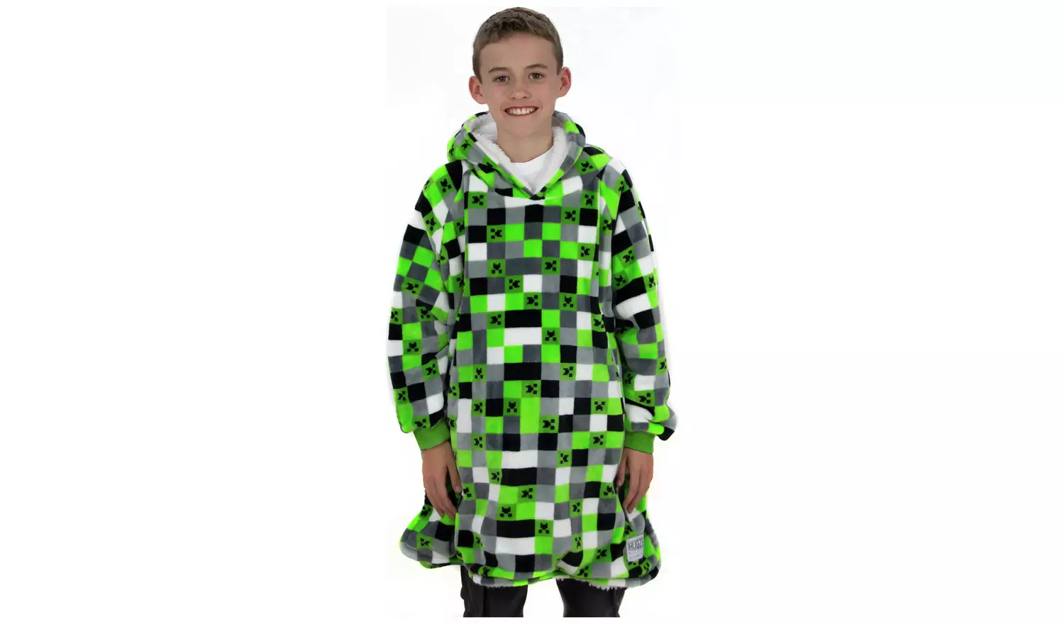 Minecraft Fleece Hooded Blanket - Medium