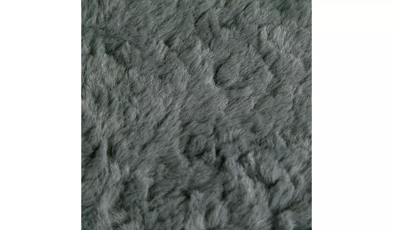 Habitat Faux Fur Textured Throw - Charcoal - 150x200cm