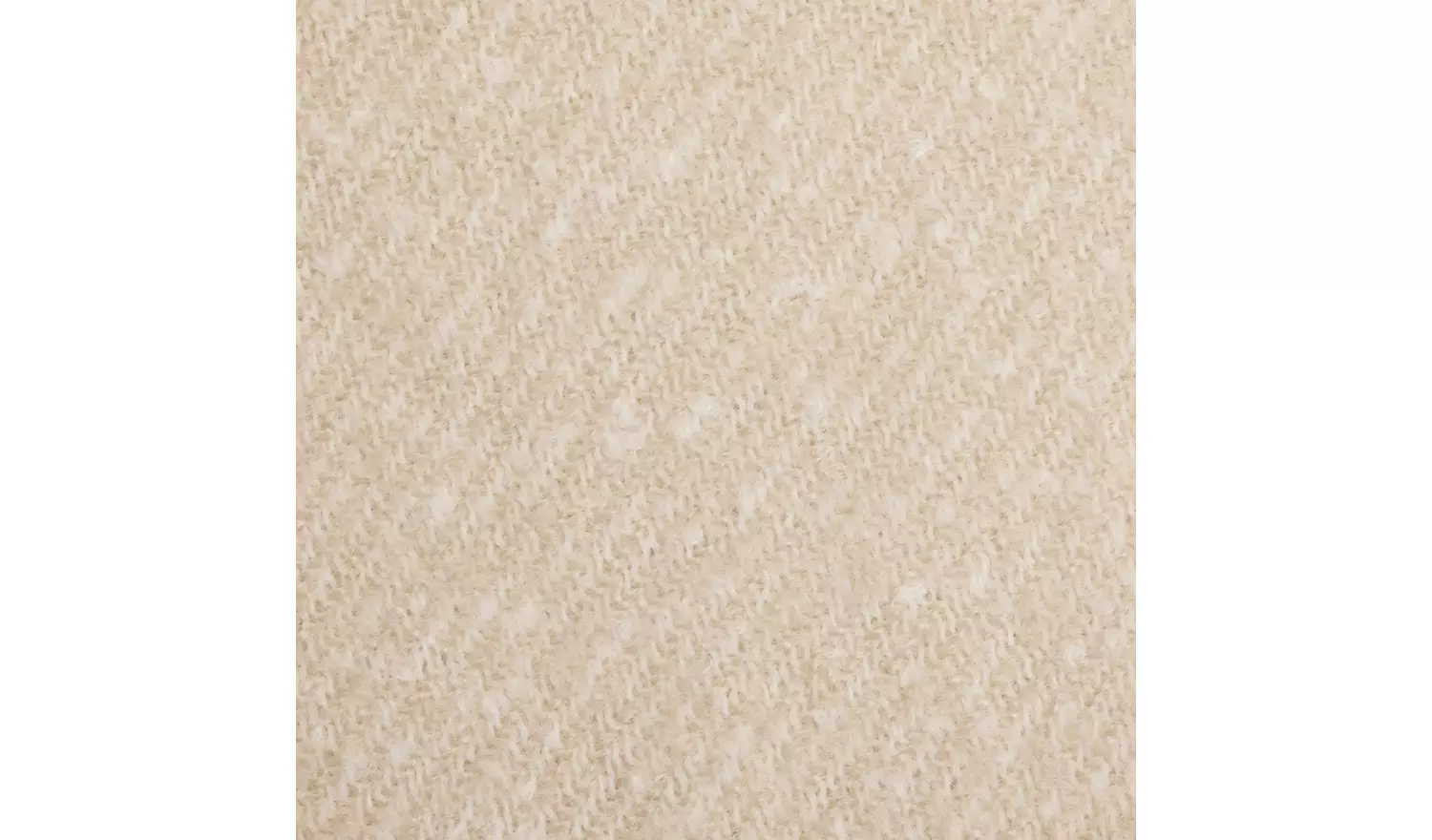 Habitat Faux Mohair Stripe Throw - Latte - 125 x 150cm