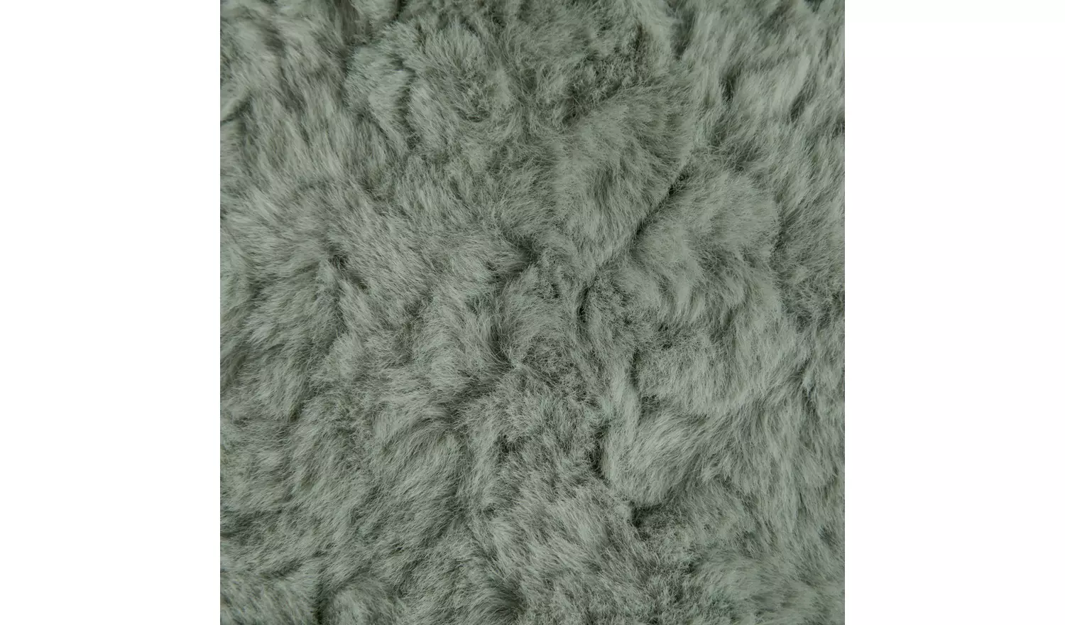 Habitat Faux Fur Textured Throw - Sage - 150x200cm