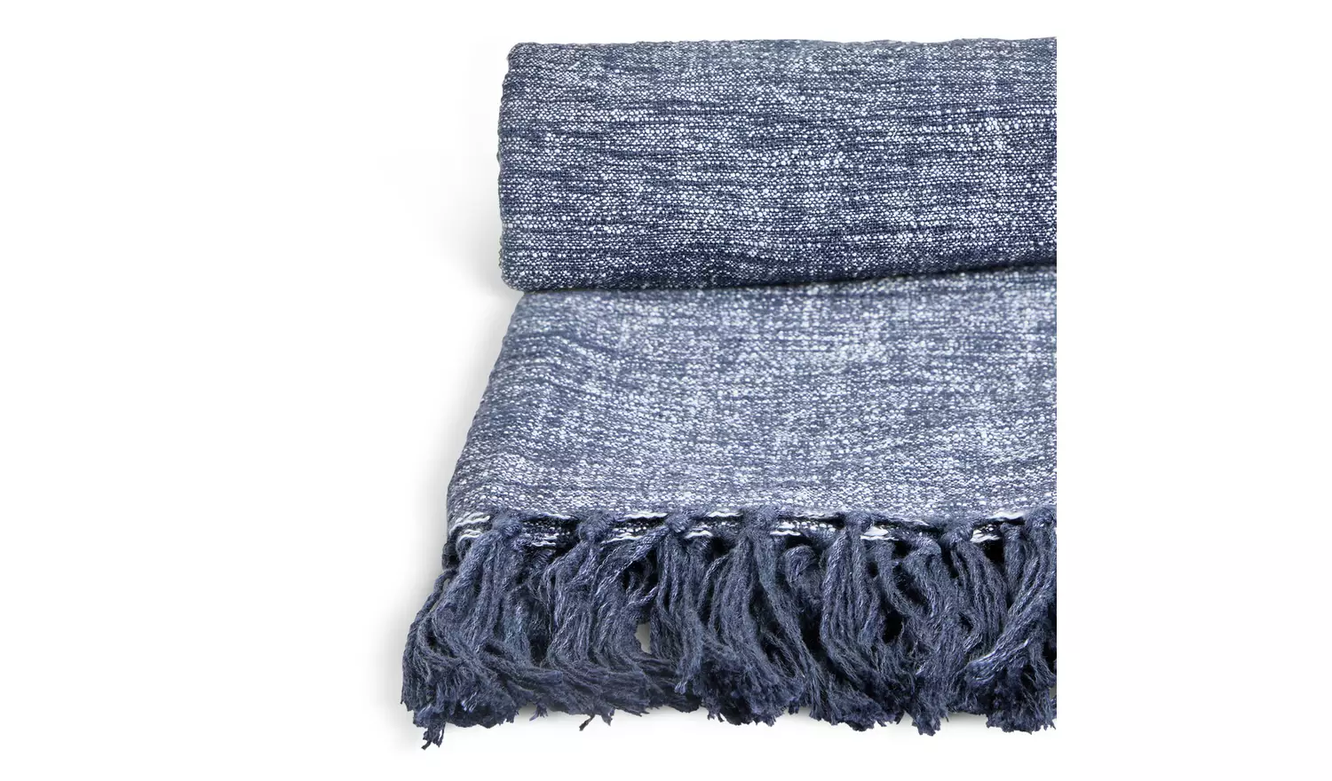Habitat Woven Throw - Blue - 125x150cm