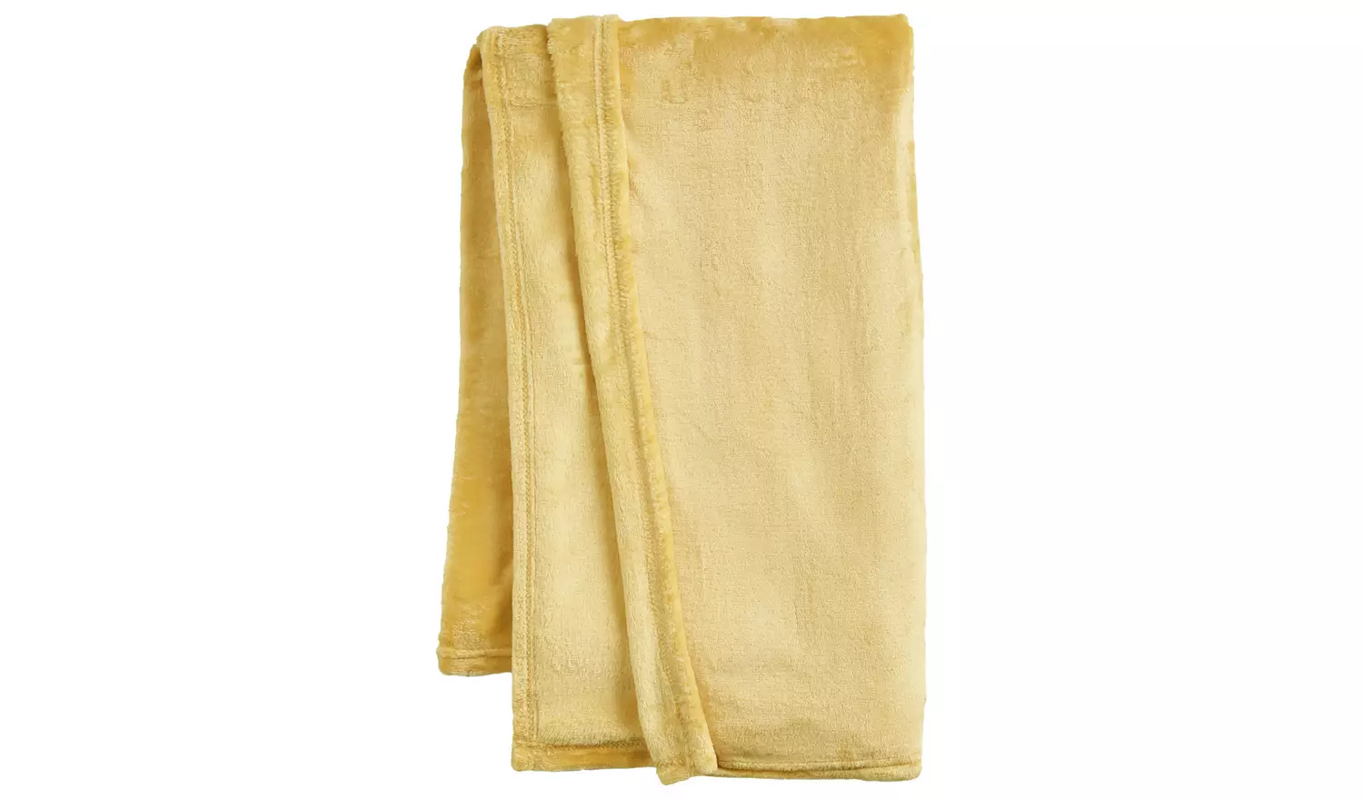 Argos Home Super Soft Fleece Throw - 125x150cm - Mustard