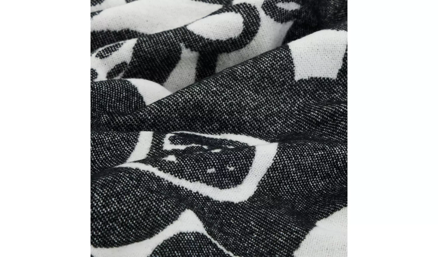 Habitat x Scion Kukkia Throw - Black - 150x200cm