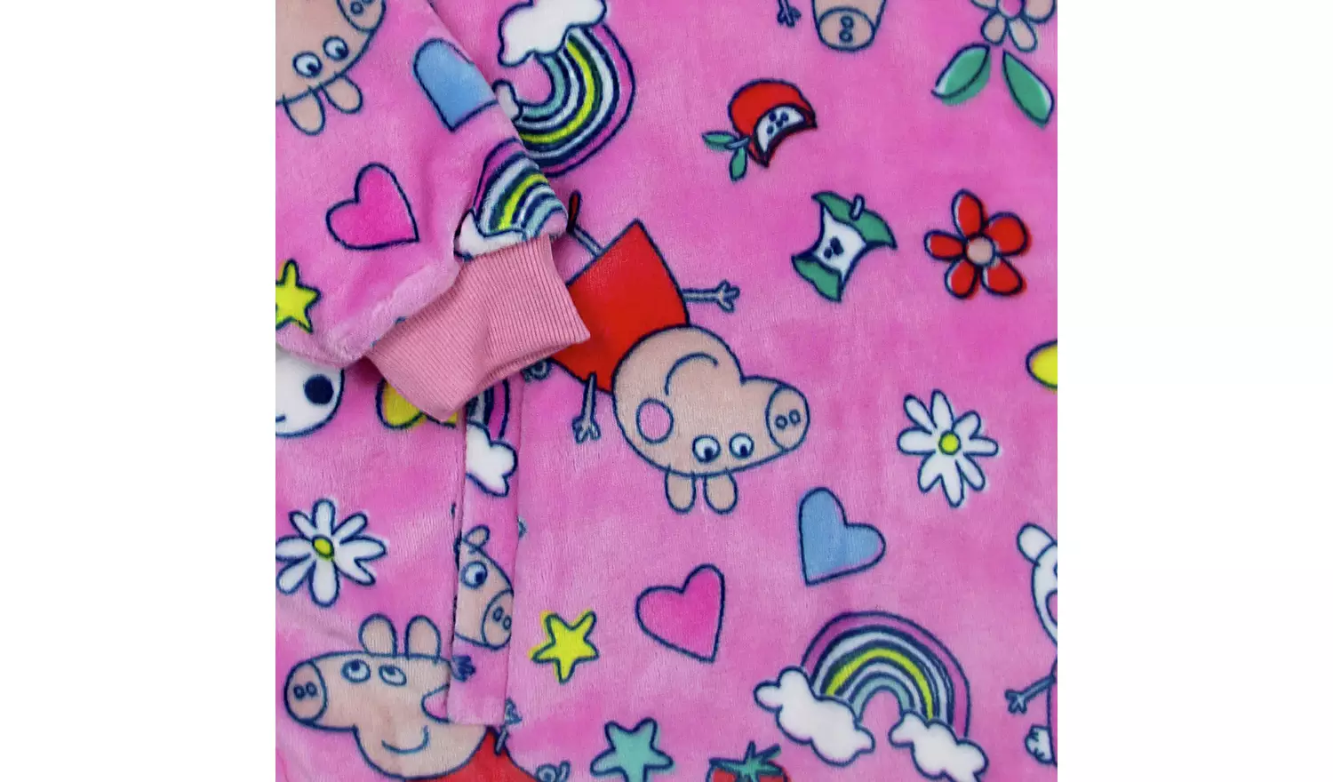 Peppa Pig Pink Fleece Hooded Blanket - Small