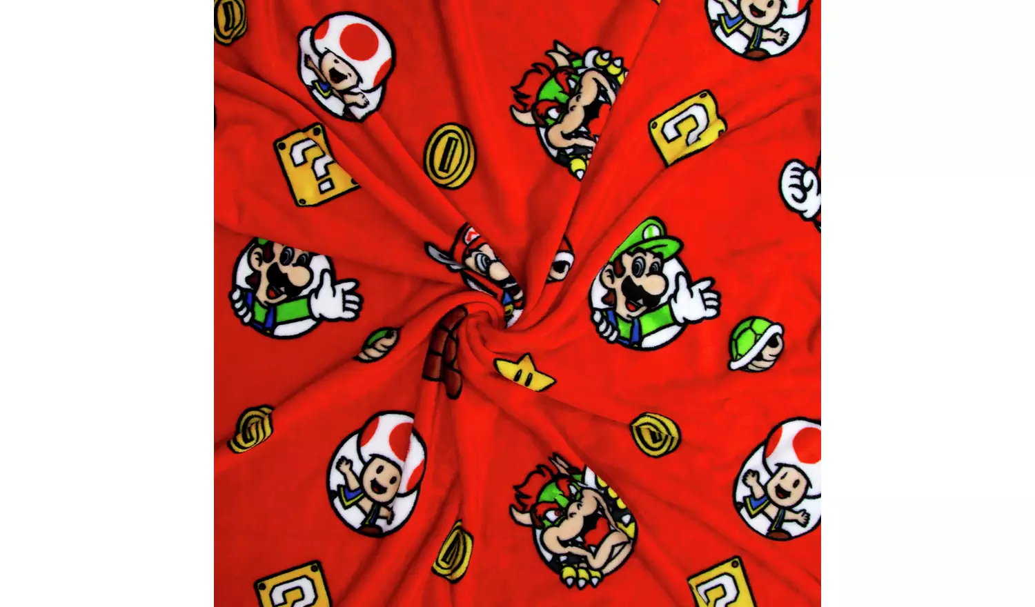 Nintendo Mario Fleece Throw - Red - 100x150cm