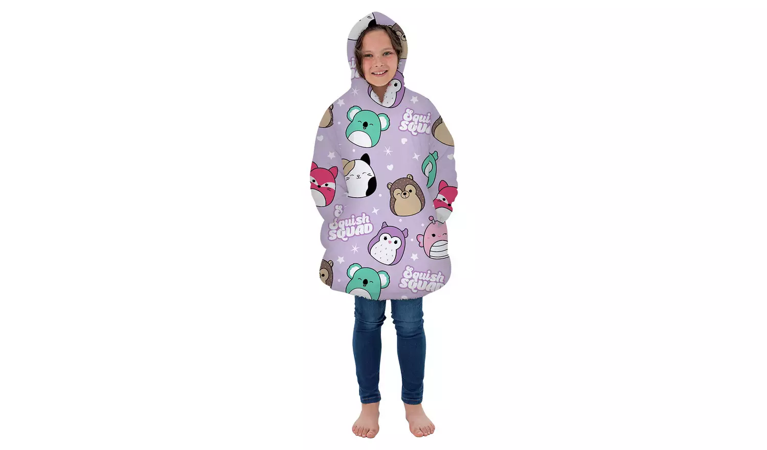 Squishmallows Fleece Hooded Blanket - Medium
