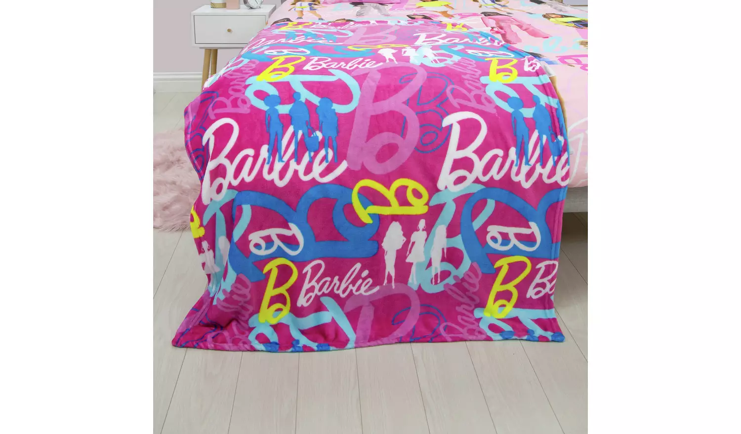 Barbie Fleece Throw - Pink - 100x150cm