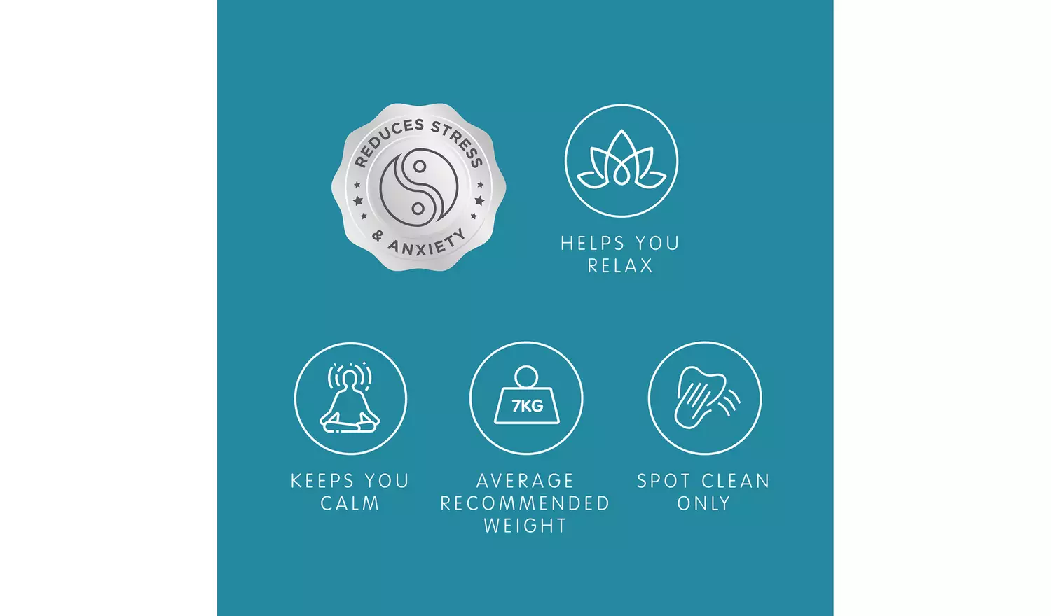 Slumberdown Wellbeing Weighted Adults Blanket - 7kg