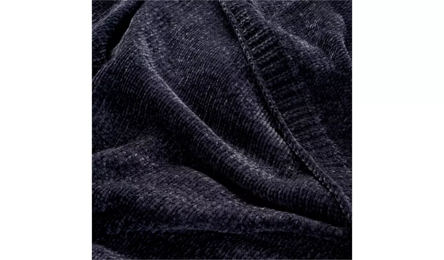 Habitat Chenille Throw - Charcoal - 125X150cm