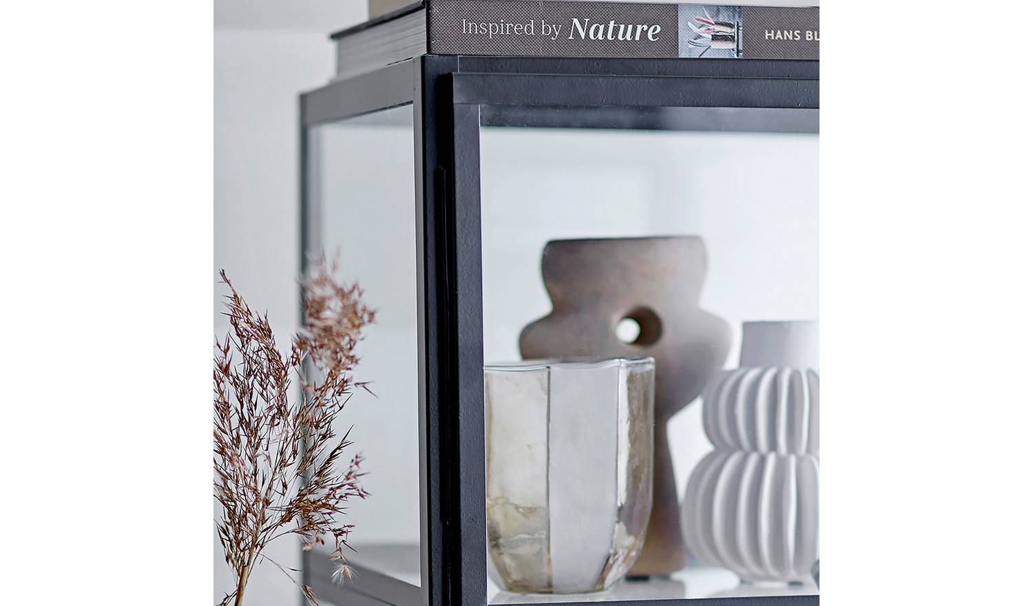 Bloomingville Jalil Glass Votive - White & Gold