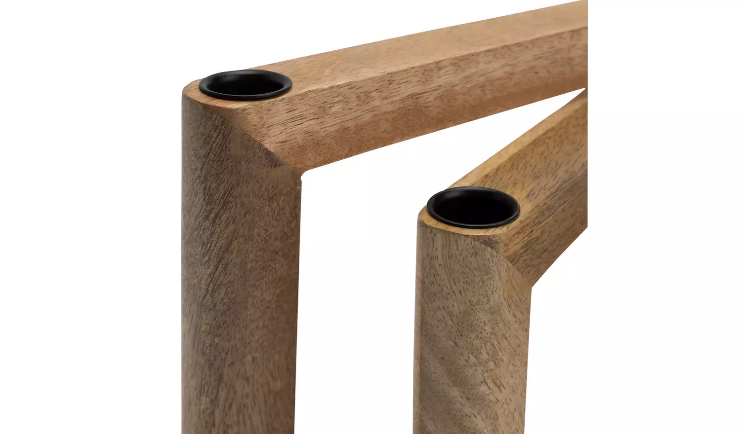 Habitat Mango Wood Folding Taper Candle Holder - Natural