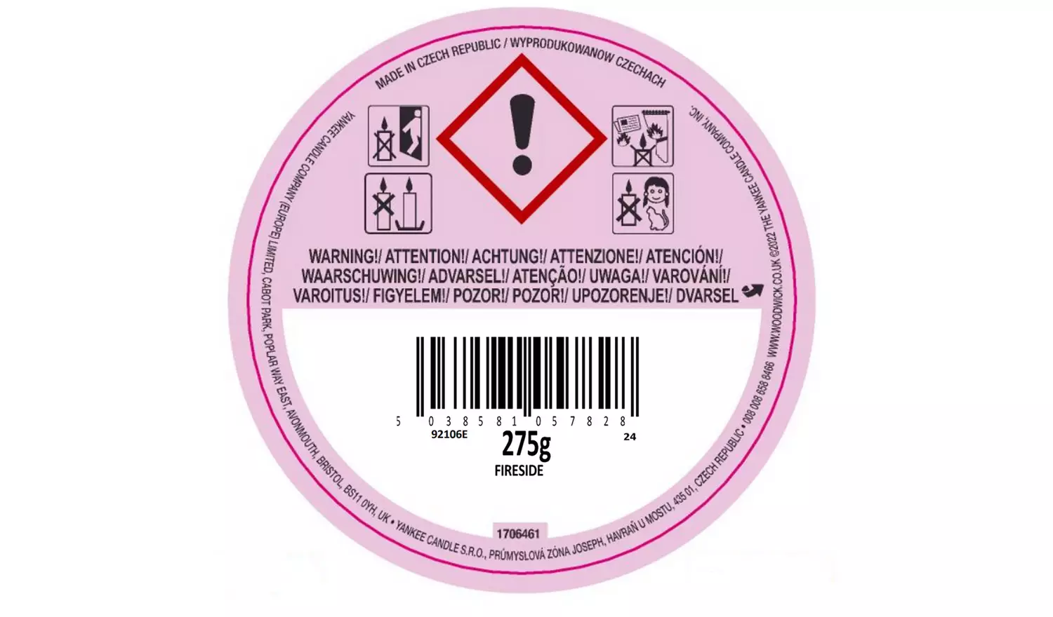 Woodwick Medium Jar Candle - Fireside