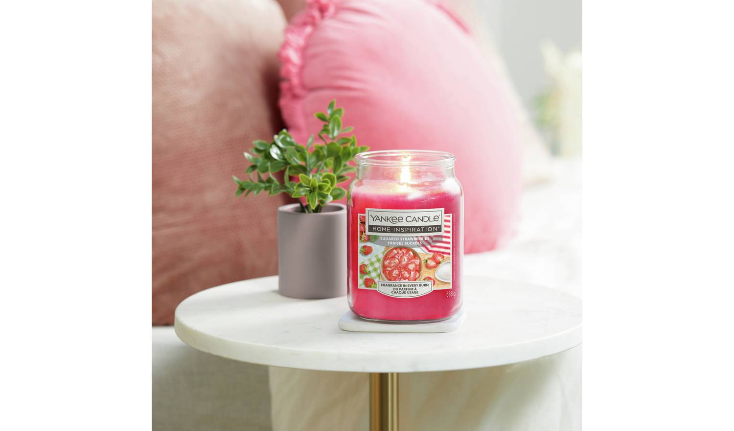 Yankee Home Inspiration Large Candle - Sugared Strawberries