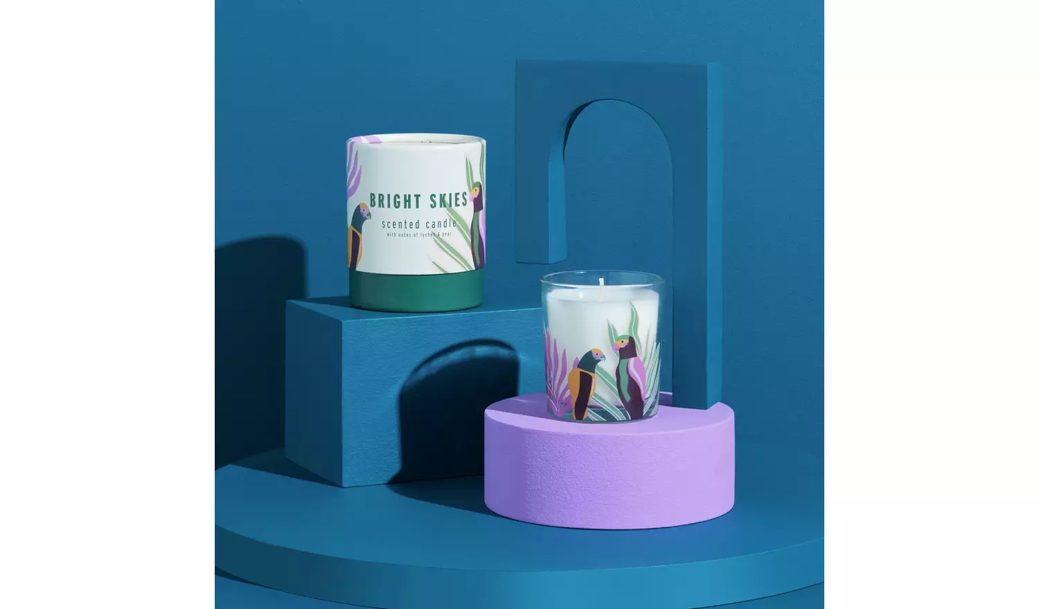 Habitat x Designs in Mind Medium Boxed Candle - Bright Skies
