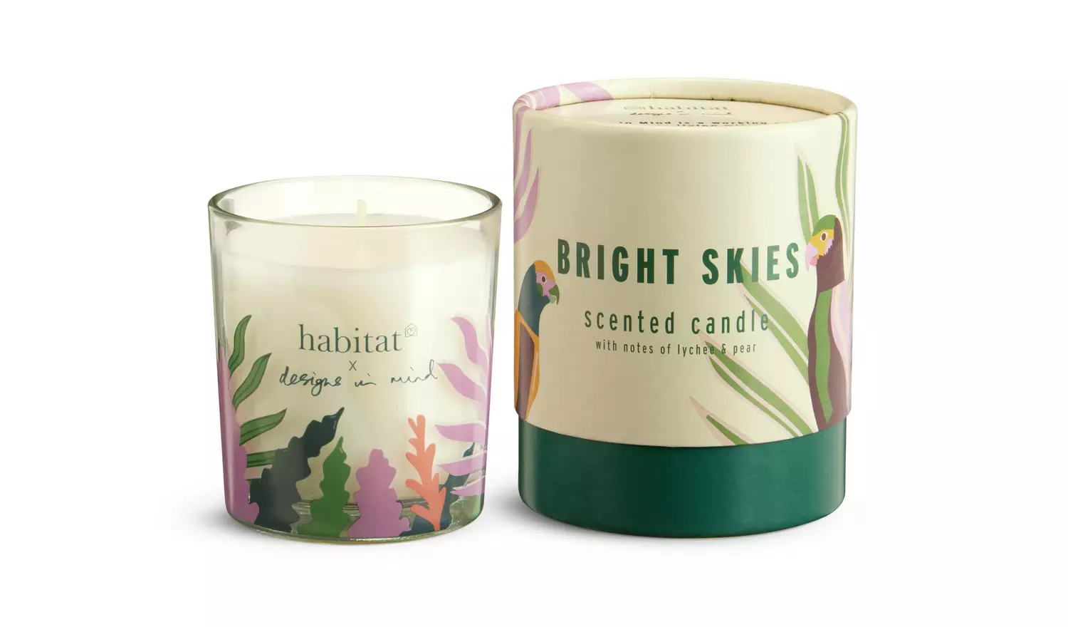 Habitat x Designs in Mind Medium Boxed Candle - Bright Skies