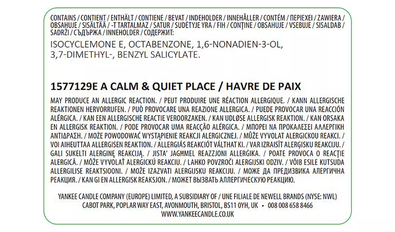 Yankee Candle Medium Jar Candle - A Calm & Quiet Place