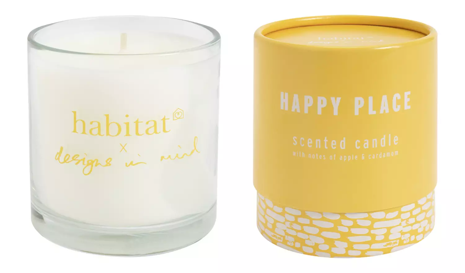 Habitat x Designs in Mind Medium Boxed Candle - Happy Place