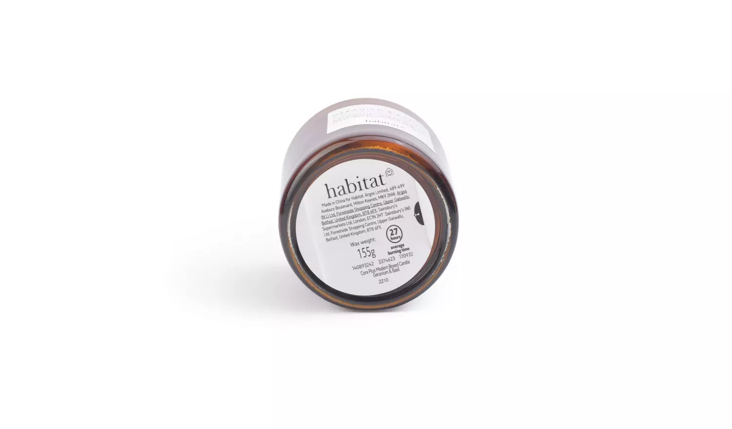 Habitat Scented Boxed Candle - Geranium & Basil