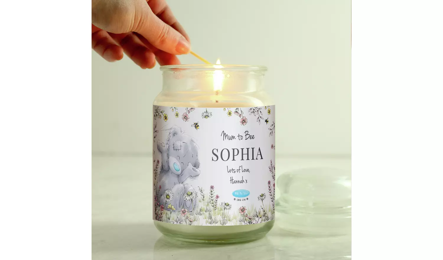 Personalised Message Me To You Large Jar Candle - Vanilla