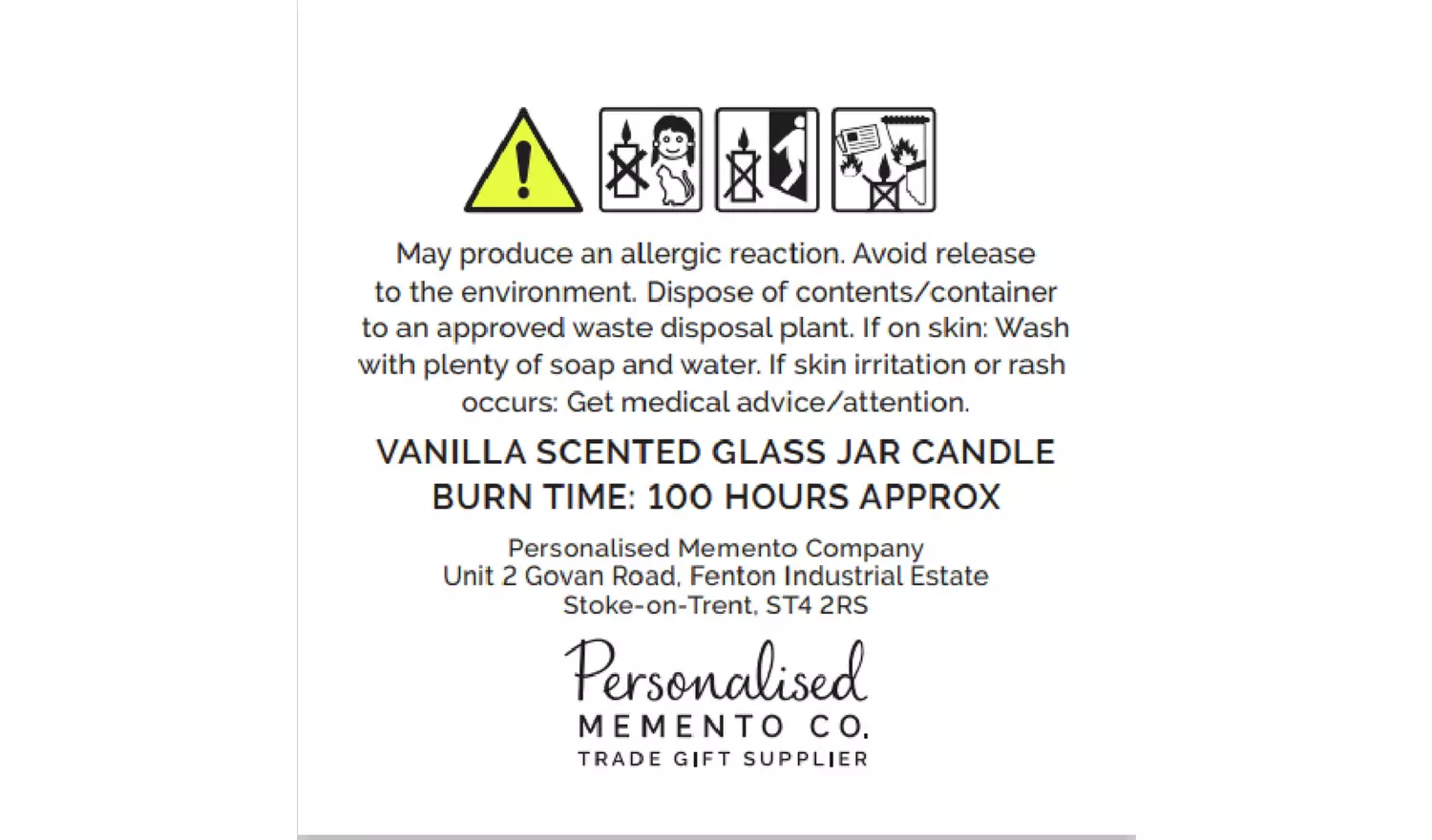 Personalised Message Me To You Large Jar Candle - Vanilla