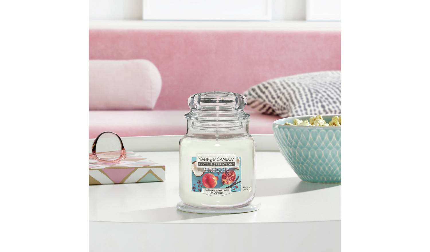 Yankee Home Inspiration Medium Candle - Pomegranate Coconut