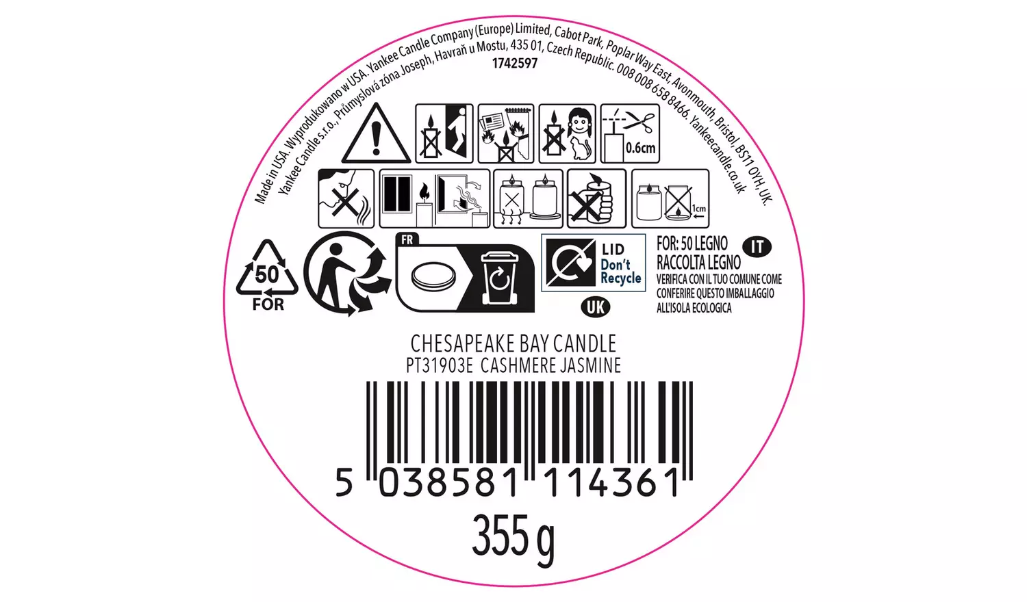 Chesapeake Bay Large Jar Candle - Cashmere Jasmine