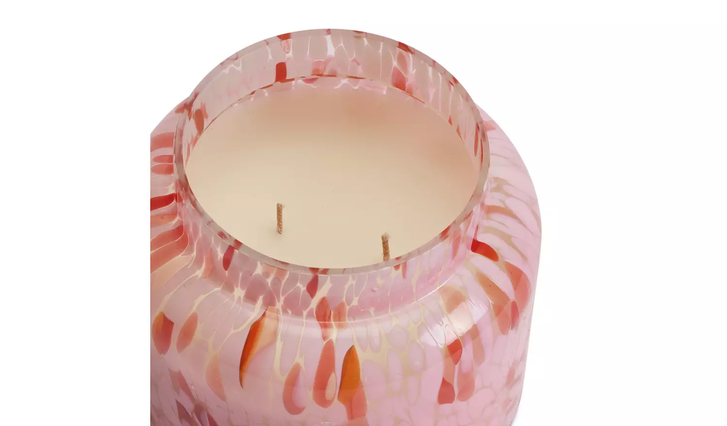 Habitat Pink Confetti Glass XL Candle - Jasmine & Amber