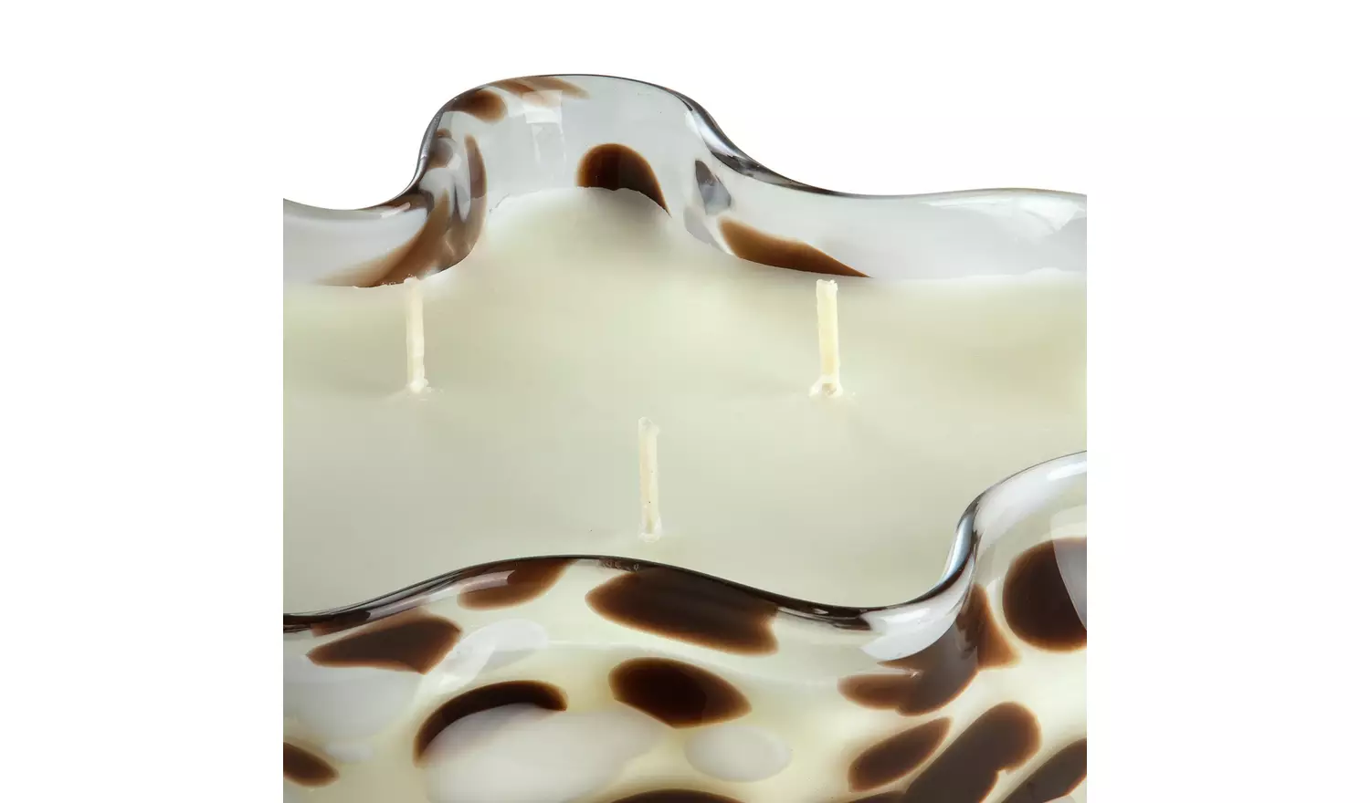 Habitat Large Handkerchief Candle - White Suede & Amber