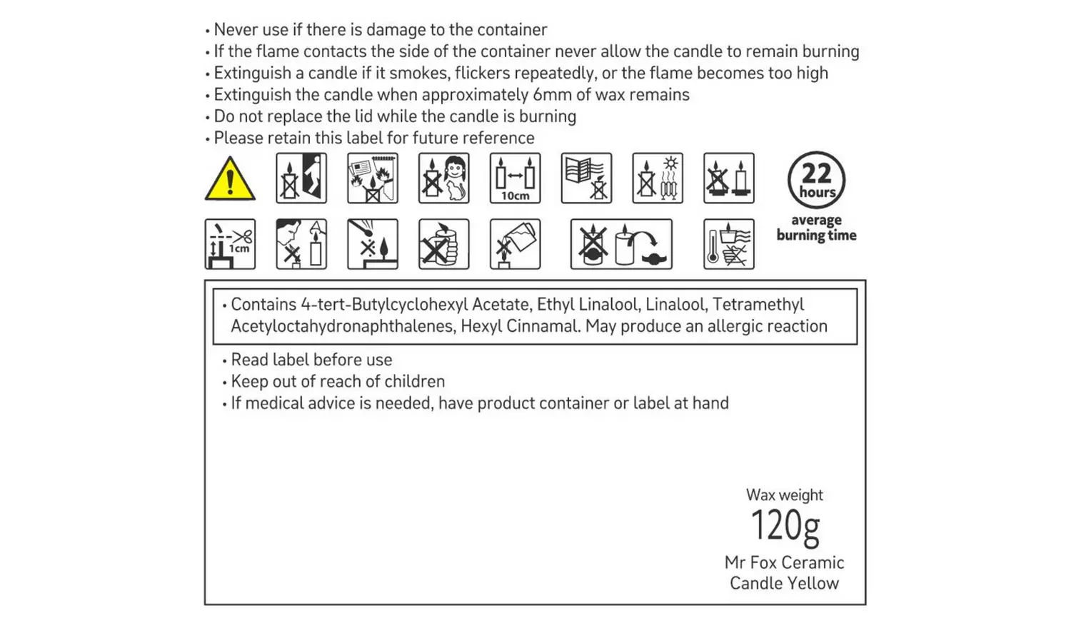 Habitat x Scion Mr Fox Ceramic Candle - Paradise Plum/Orchid