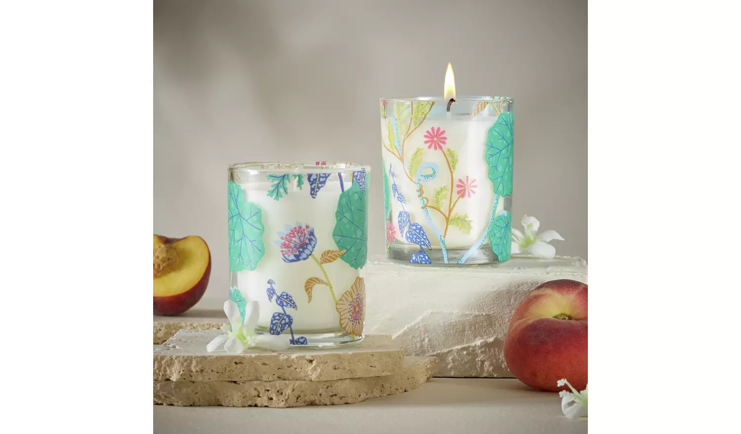 Habitat Star Jasmine and Peach Candle Gift Set - Pack of 2
