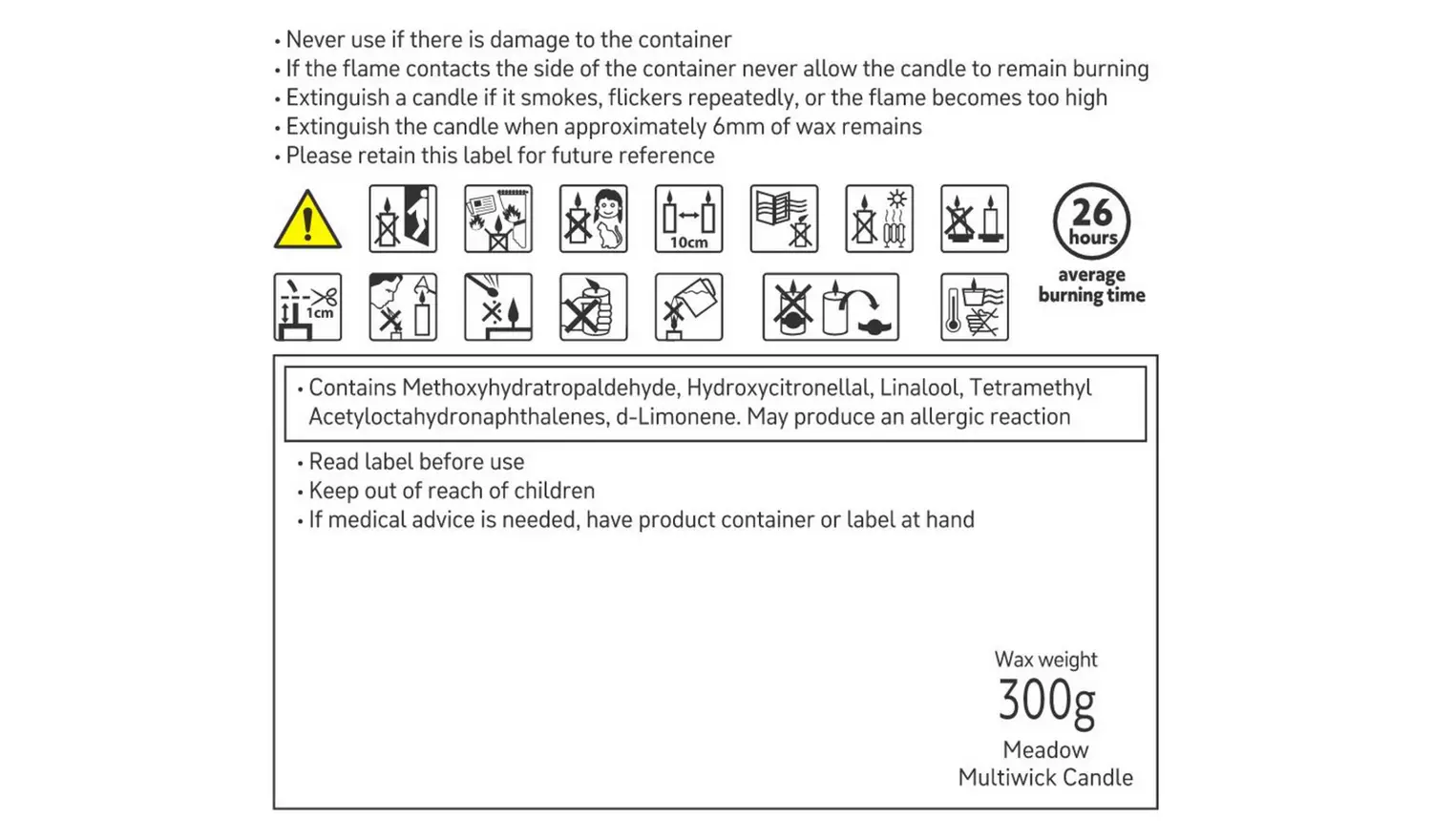 Habitat x Scion Meadow Multiwick Candle Hyacinth/White Birch