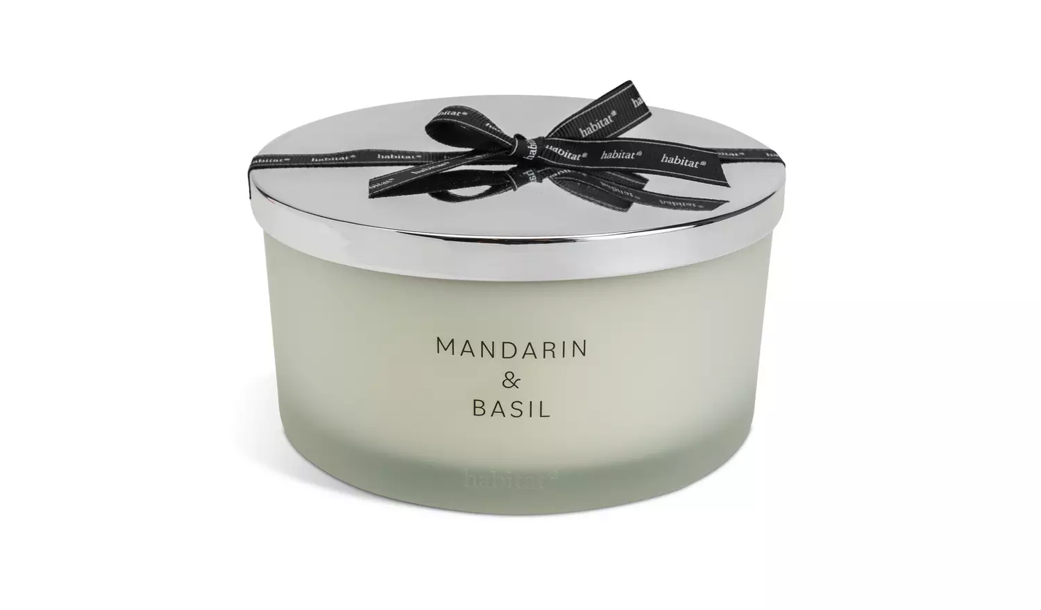 Habitat XL Candle with Lid - Mandarin & Basil