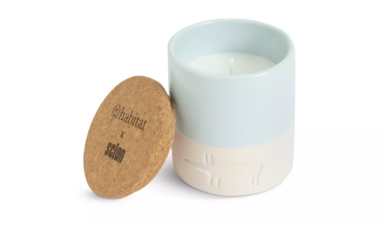 Habitat x Scion Mr Fox Ceramic Candle - Mandarin & Violet