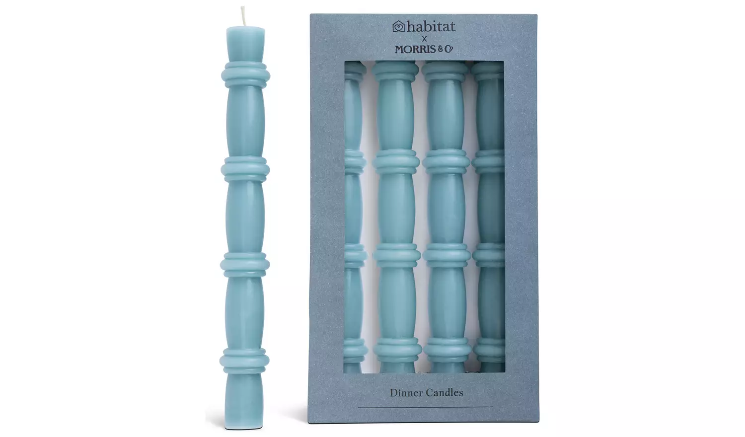Habitat x Morris & Co. Dinner Candles - Unscented