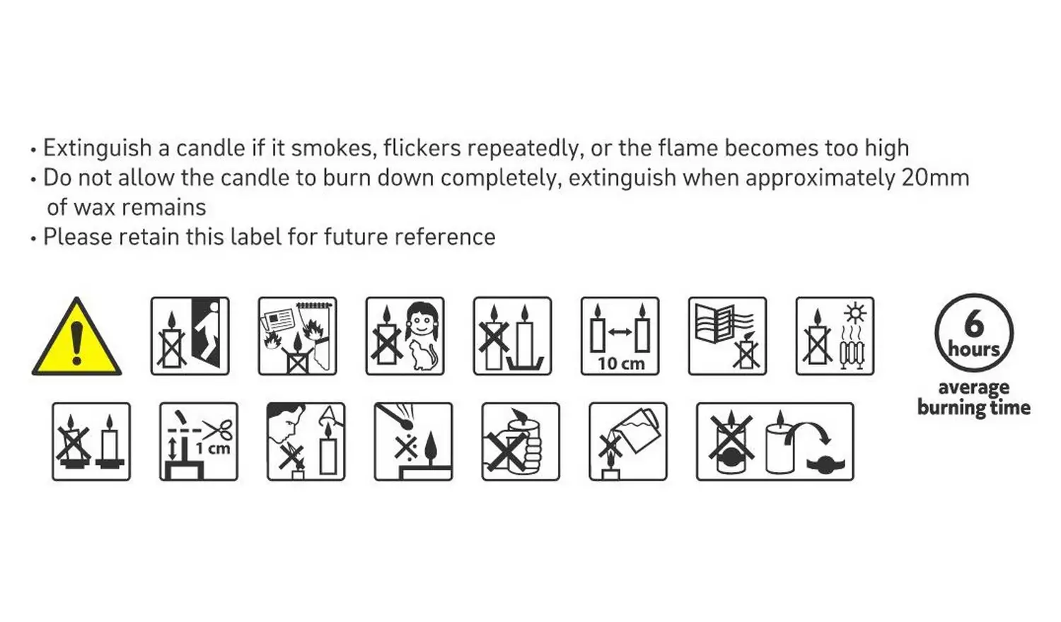 Habitat x Morris & Co. Dinner Candles - Unscented