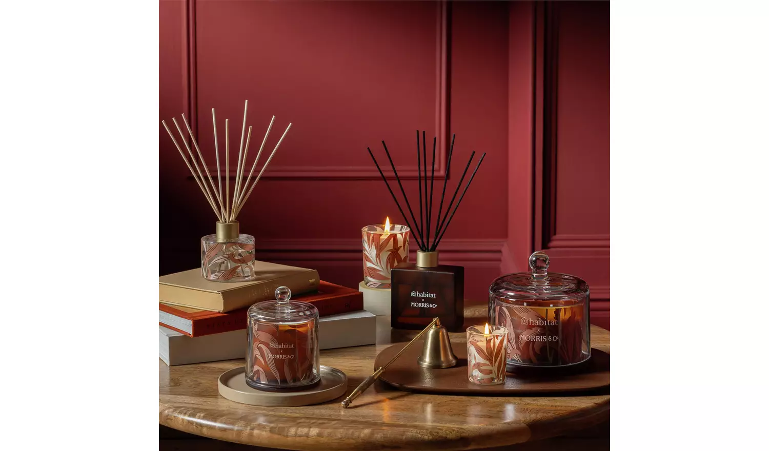 Habitat x Morris & Co. Oak & Fallen Acorn Small Glass Candle