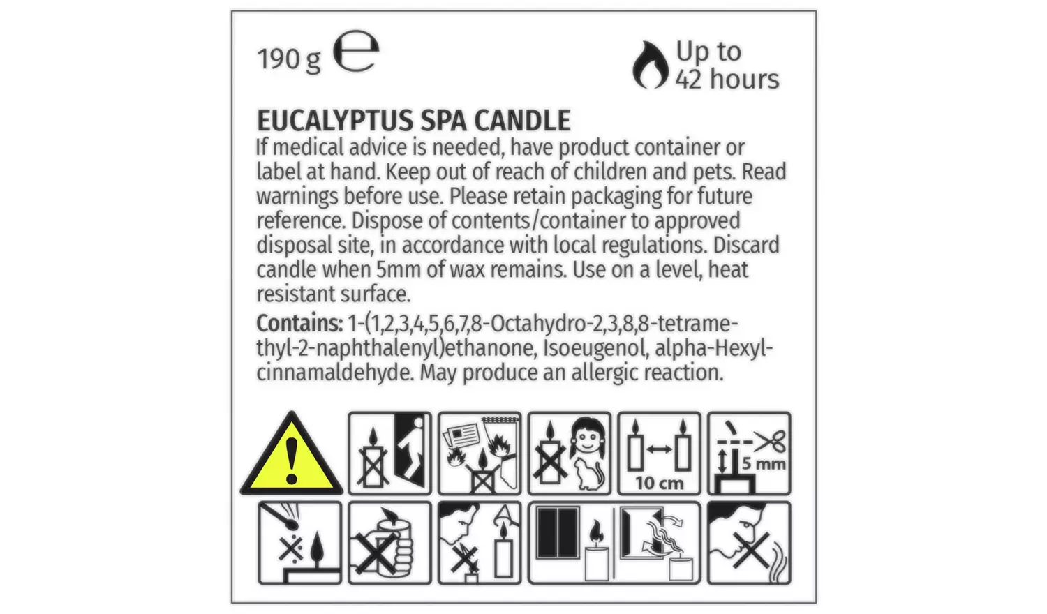 Wax Lyrical Medium Scented Candle - Eucalyptus Spa