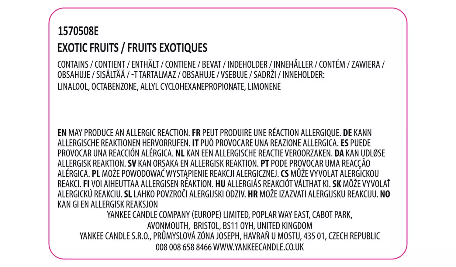 Yankee Home Inspiration Medium Jar Candle - Exotic Fruits