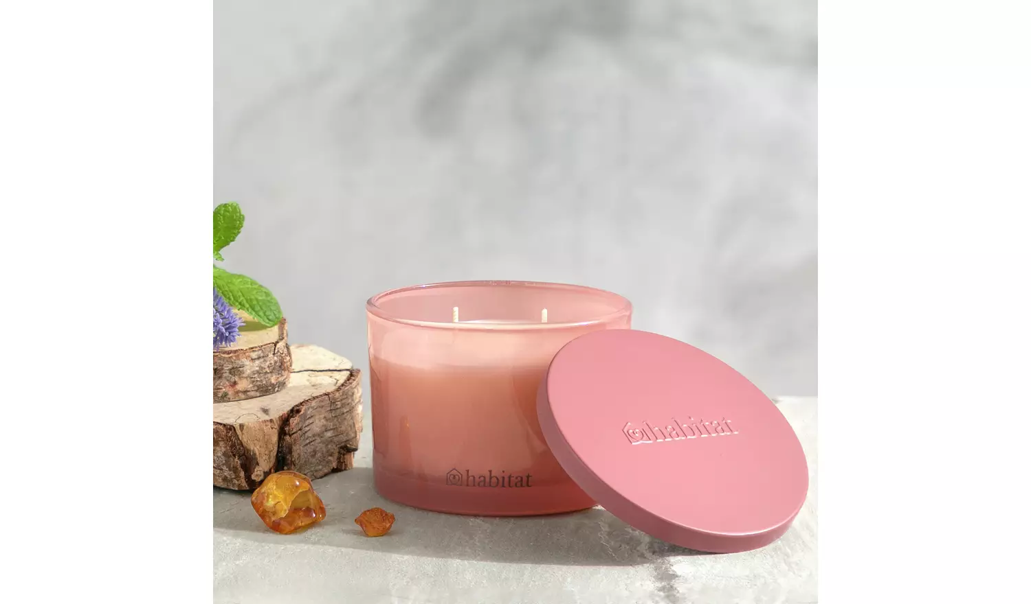 Habitat Large Multi Wick Candle - Patchouli & Amber