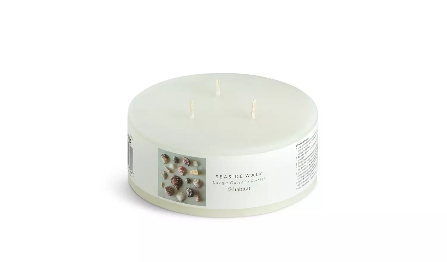 Habitat Large Candle Wax Refill - Seaside Walk
