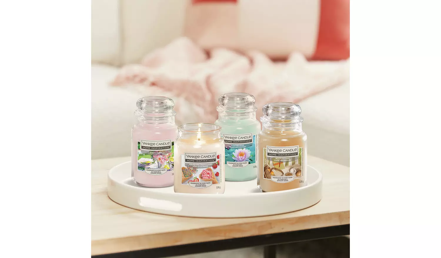 Yankee Home Inspiration Large Candle- Strawberry Waffle Cone