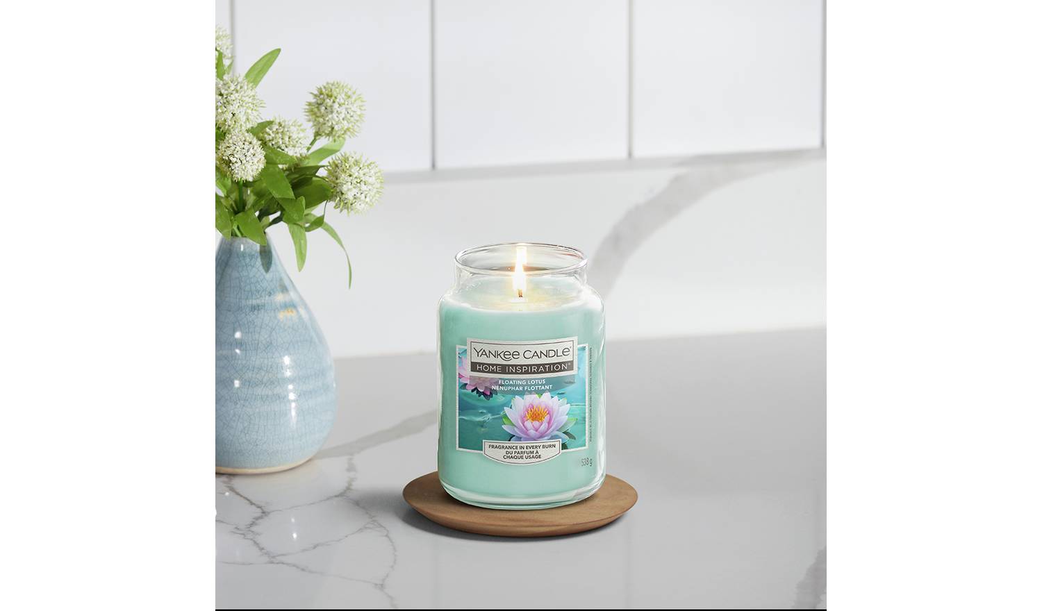 Yankee Home Inspiration Large Jar Candle - Floating Lotus