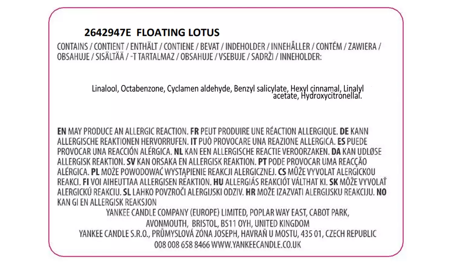 Yankee Home Inspiration Large Jar Candle - Floating Lotus