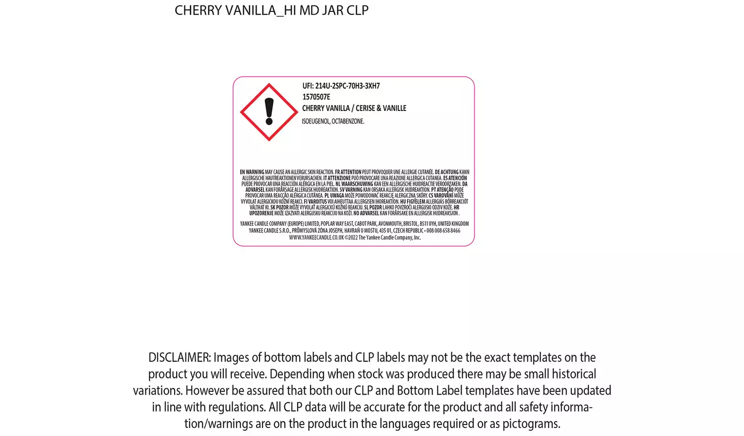 Yankee Home Inspiration Medium Jar Candle - Cherry Vanilla