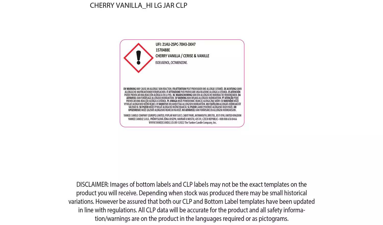 Yankee Home Inspiration Large Jar Candle - Cherry Vanilla