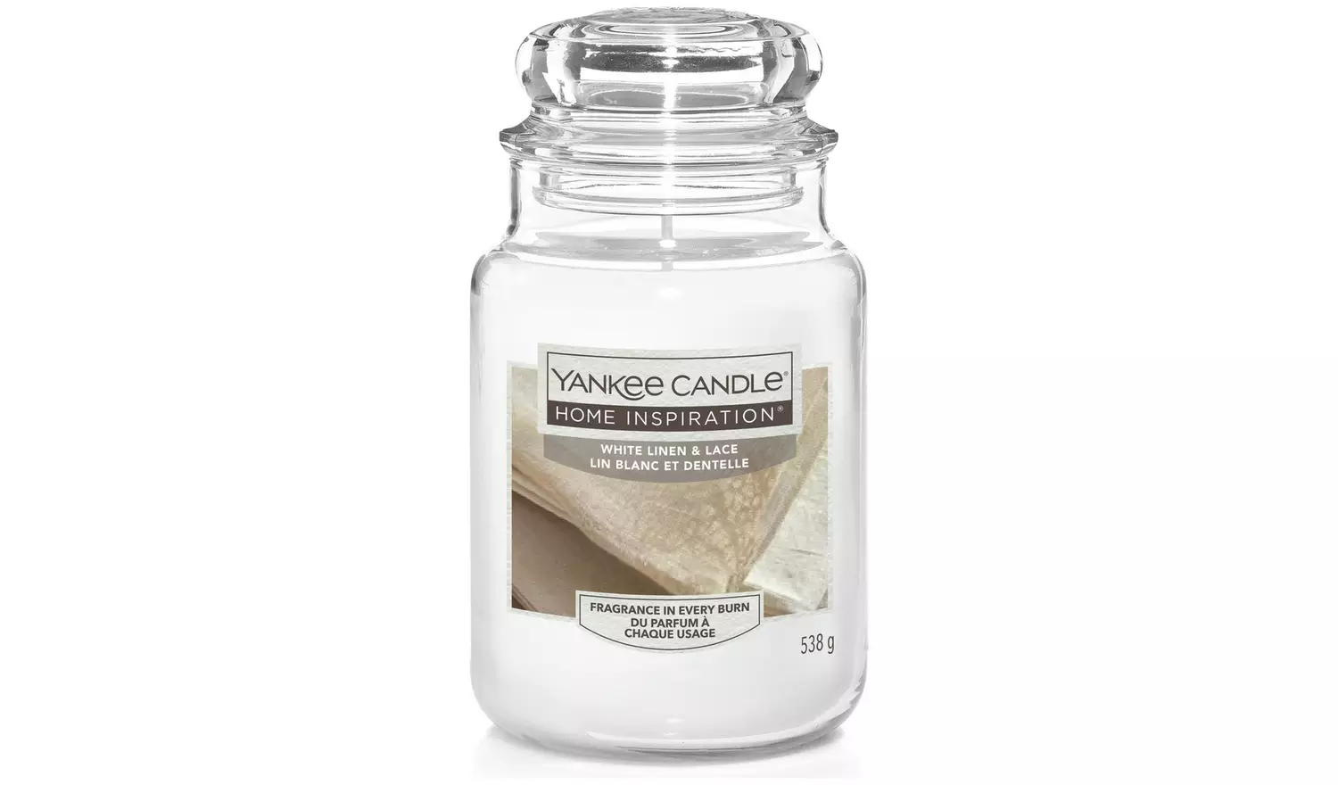 Yankee Home Inspiration Large Jar Candle -White Linen & Lace