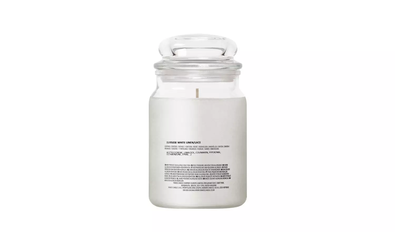Yankee Home Inspiration Large Jar Candle -White Linen & Lace
