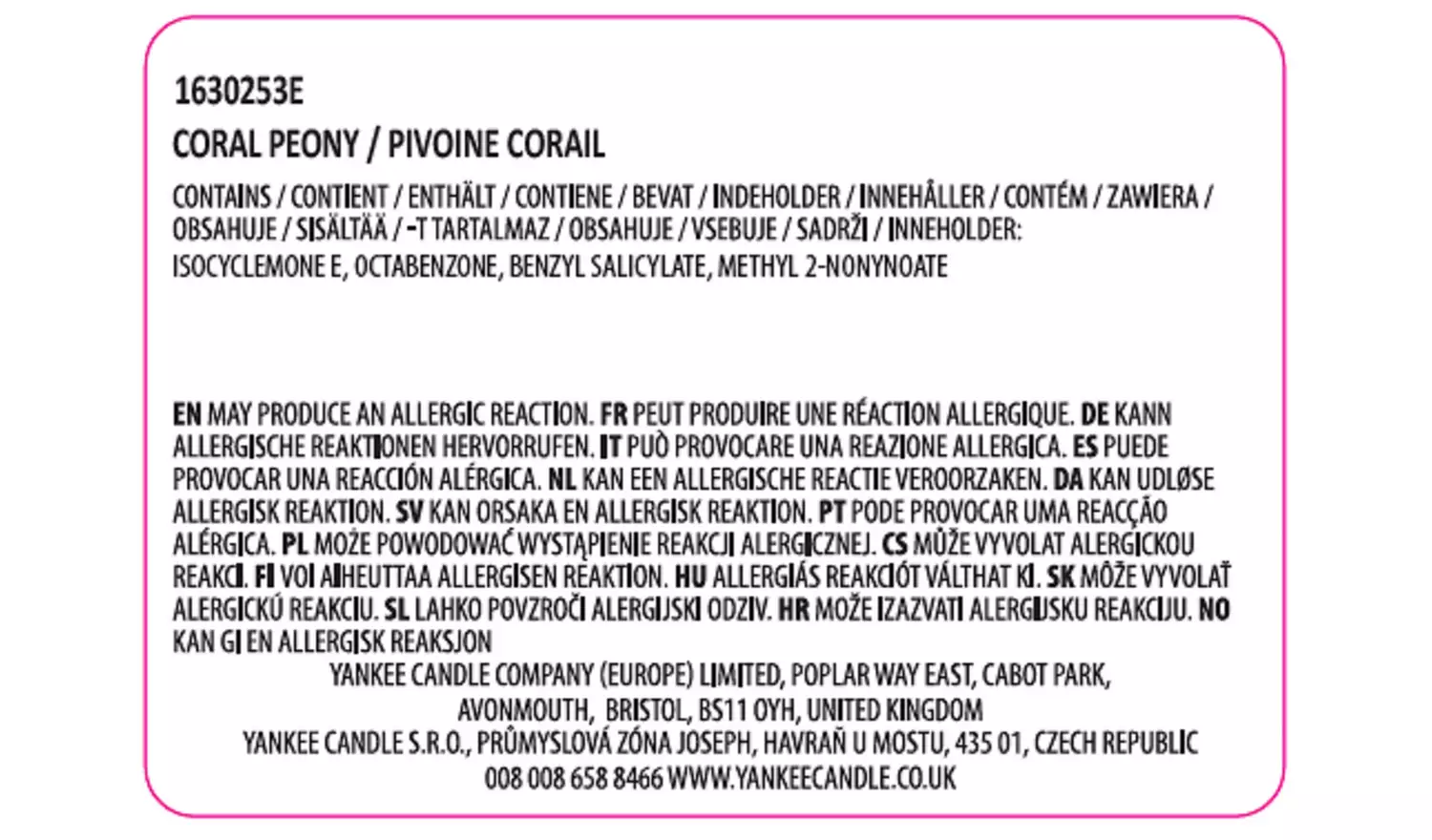 Yankee Home Inspiration Large Jar Candle - Coral Peony