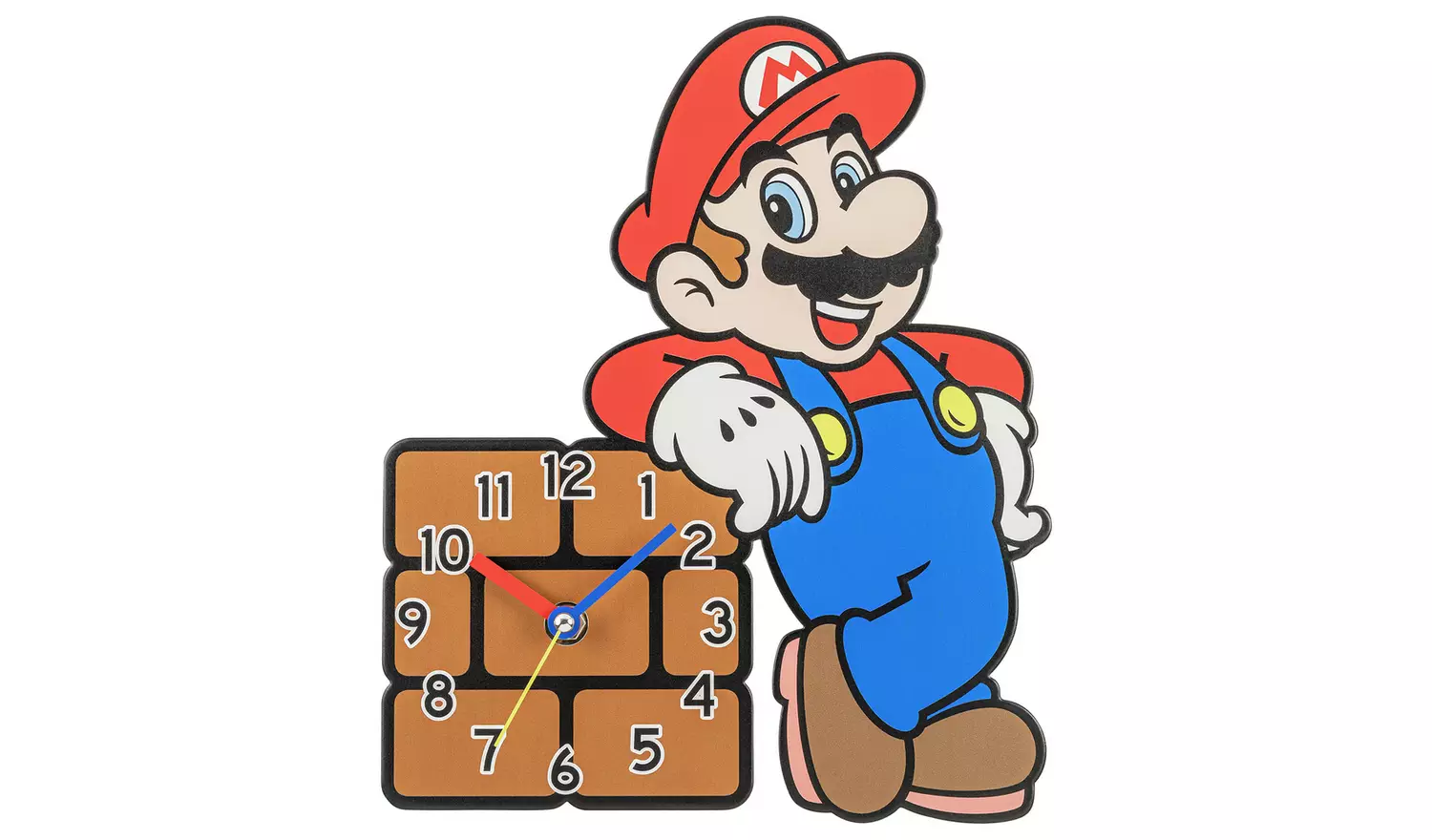 Super Mario Kids Wall Clock - Multicoloured