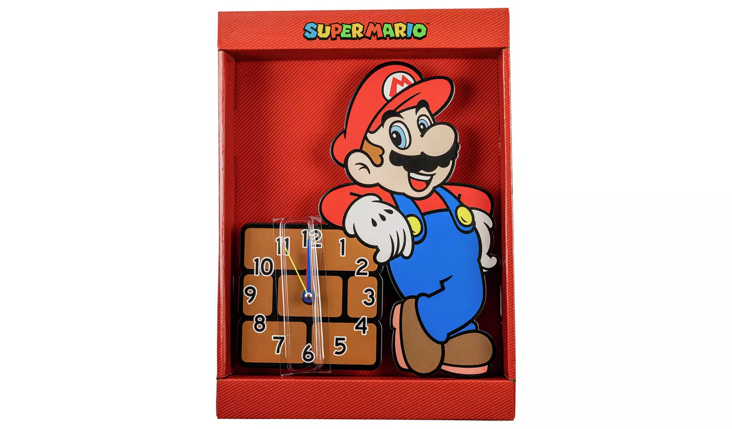 Super Mario Kids Wall Clock - Multicoloured